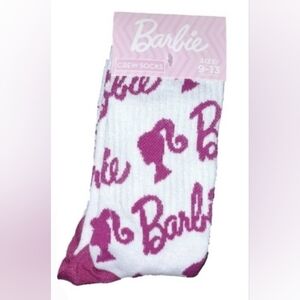 🌟 NWT BARBIE Crew Socks - Women's Size 9-13 🌟